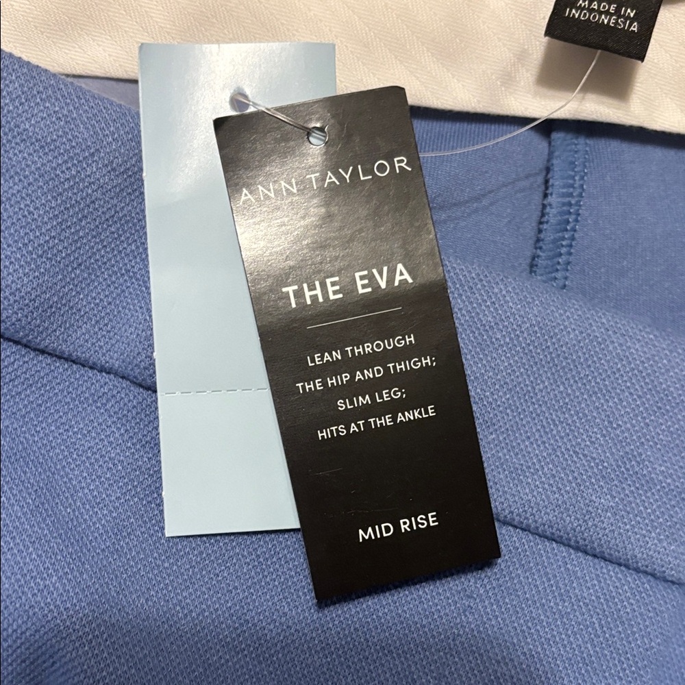 Ann Taylor Cropped Colony Blue Pants - Picture 6 of 8